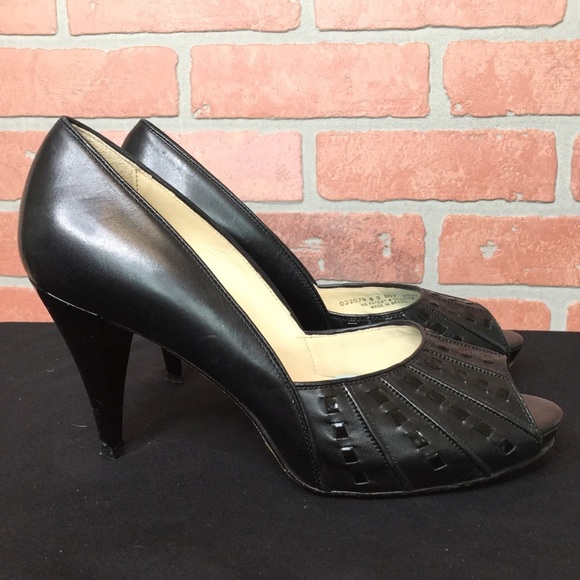 Cole Haan women’s shoes 8B heels peep toe (SB2) - Picture 4 of 9